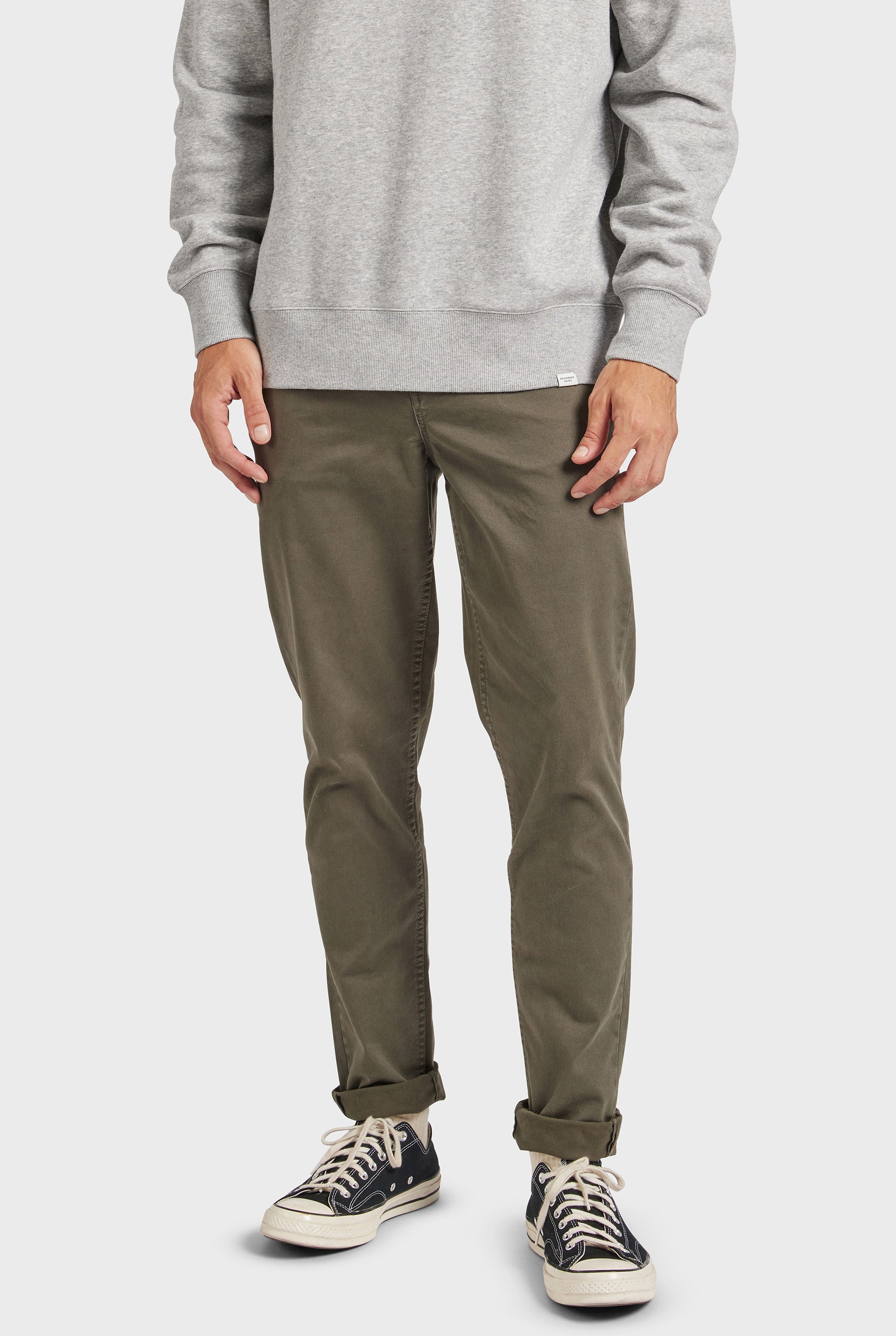 Jensen 5 Pocket Pant in Olive green Academy Brand