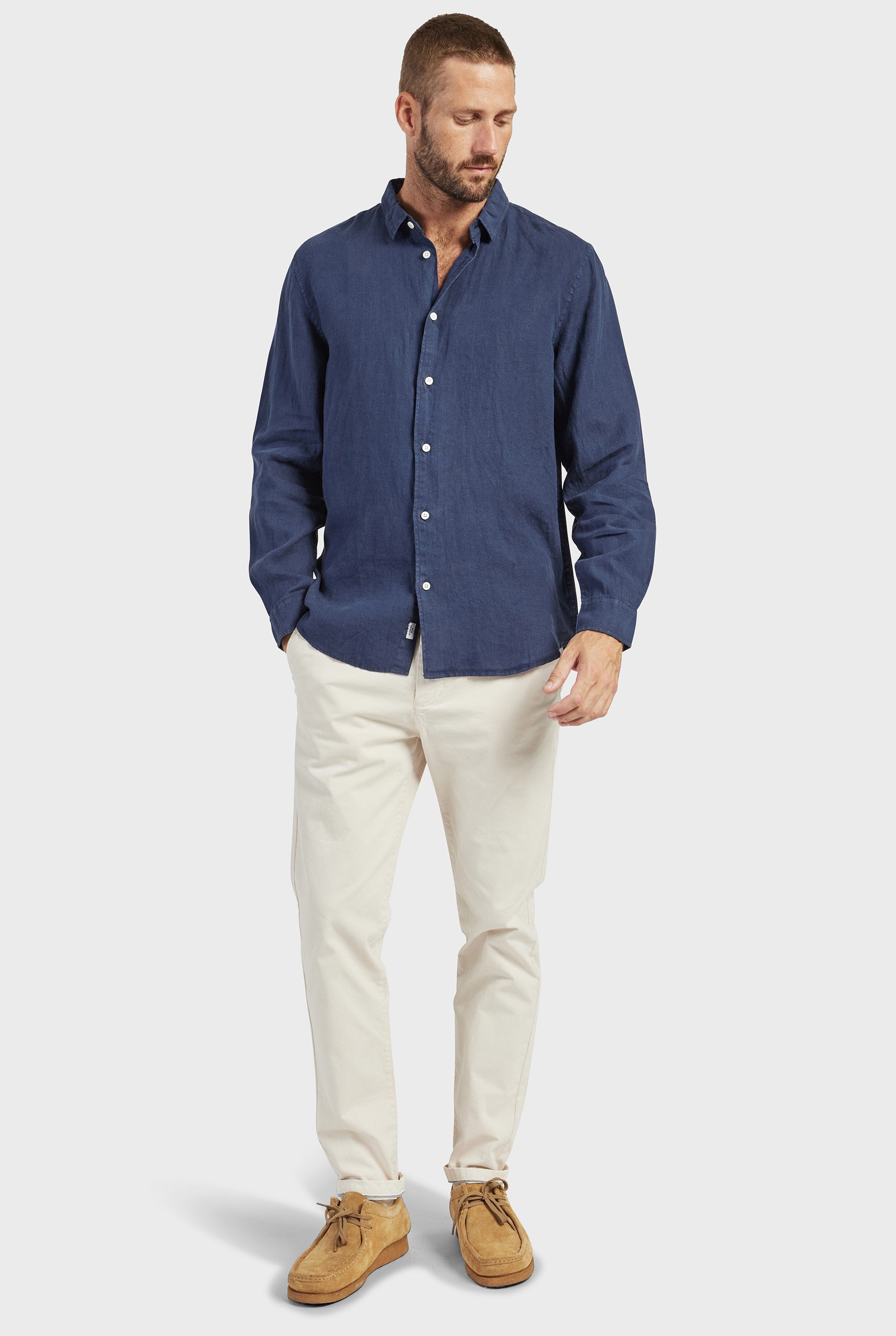 ★ason★ IVY COLLAR LONG SLEEVE NAVY AS_P0000CDL s-l400.jpg