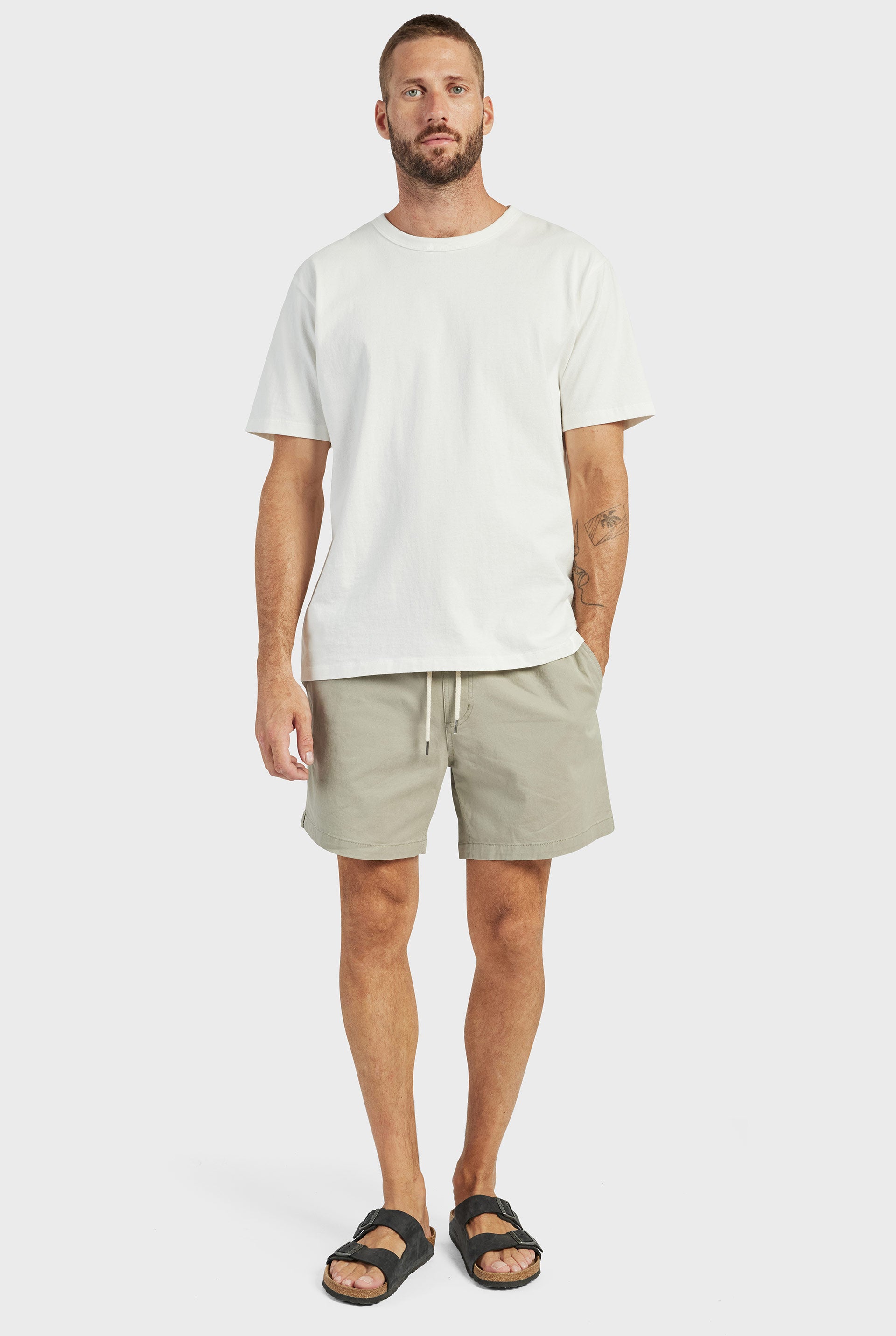 Khaki on sale volley shorts