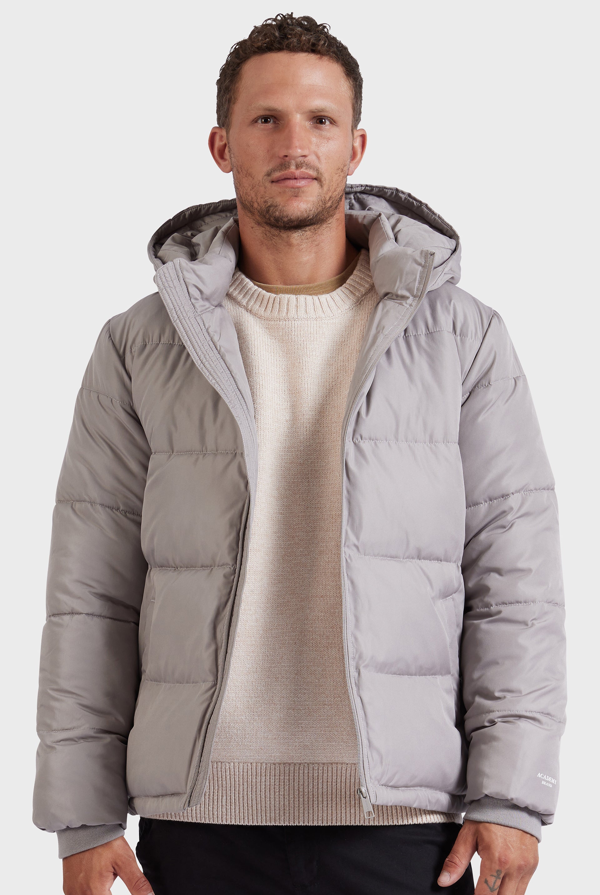 Academy Puffer Jacket in Timber brown | Academy Brand