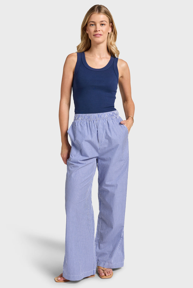 Alma Stripe Poplin Pant