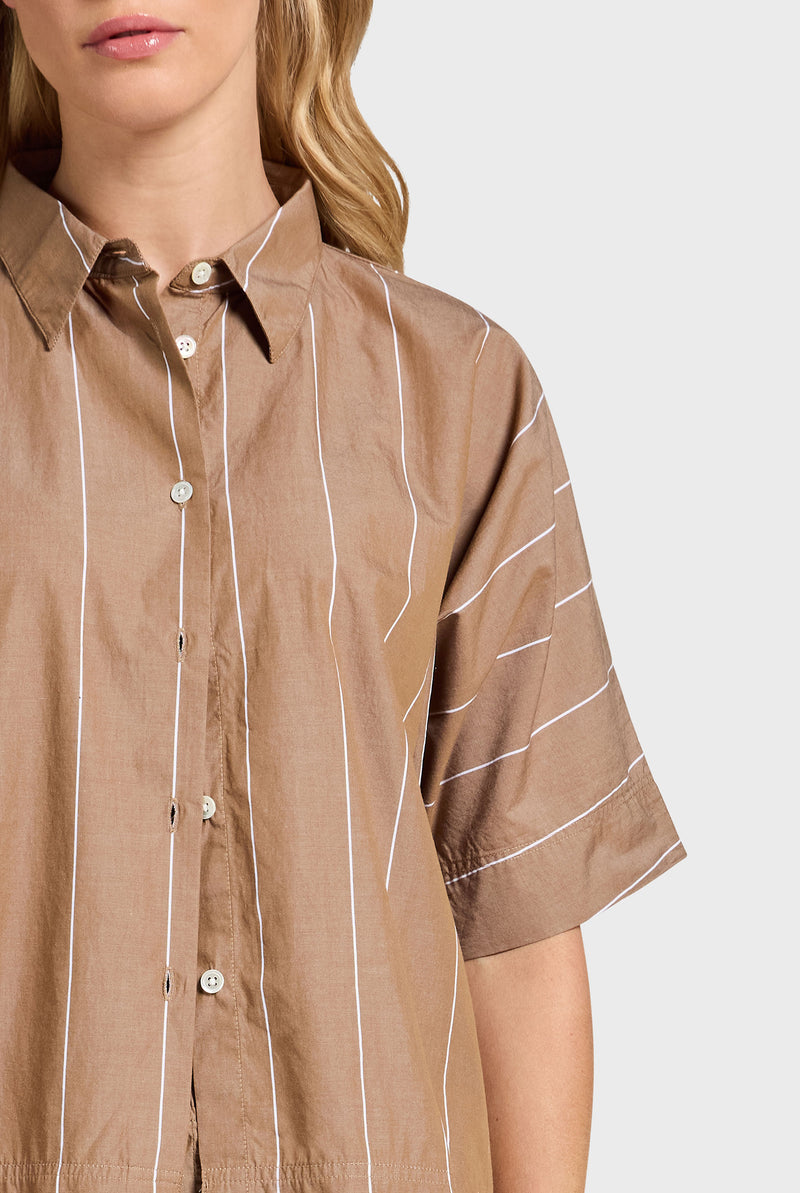 Alma Stripe Poplin SS Shirt