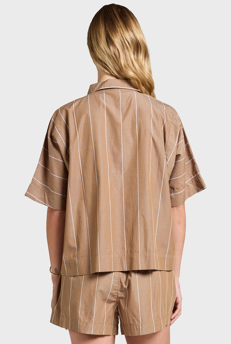 Alma Stripe Poplin SS Shirt