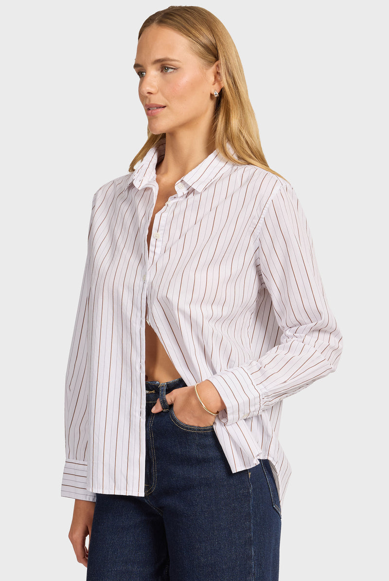 Alma Stripe Poplin Shirt