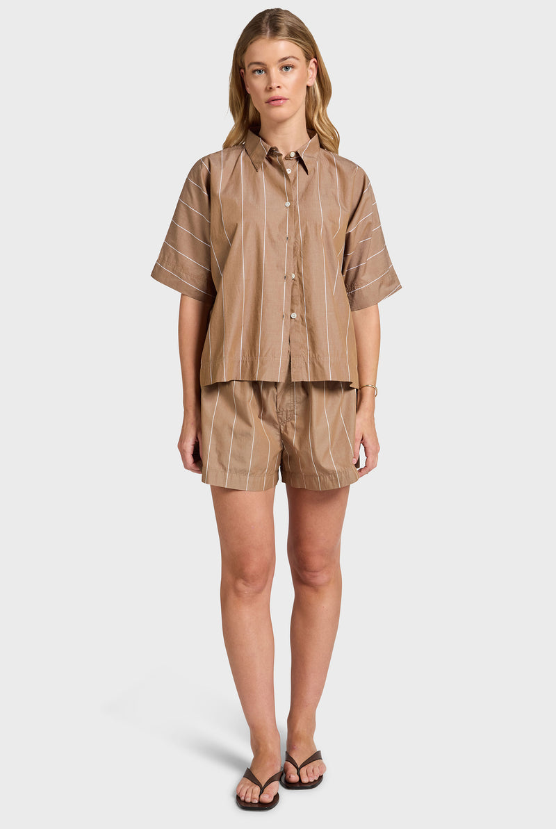 Alma Stripe Poplin Short