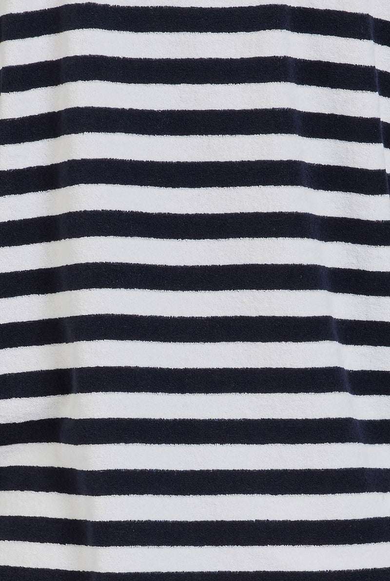 Bond Terry Tee in Navy stripe | Academy Brand
