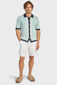 Charlie Stripe Knit SS Shirt