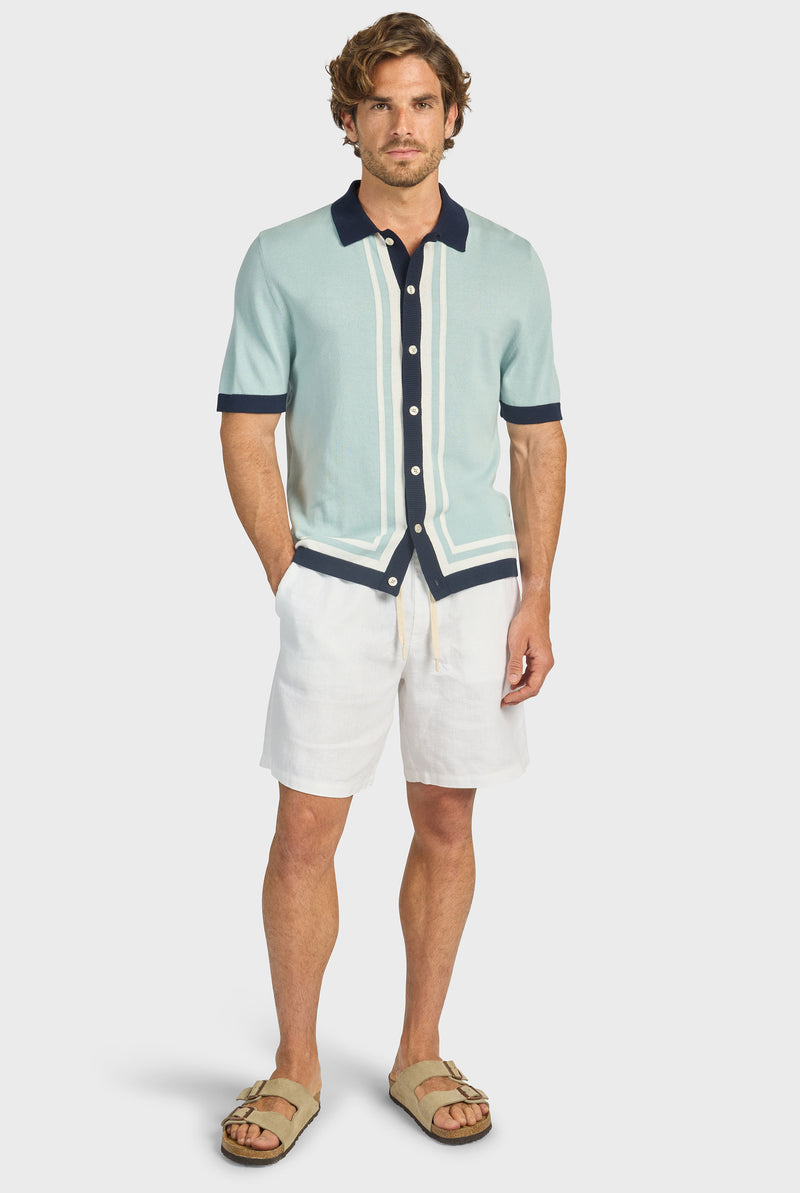 Charlie Stripe Knit SS Shirt