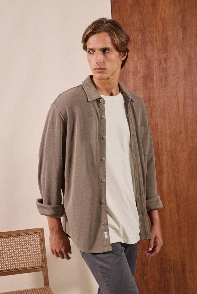 Carlos Cotton Waffle Shirt