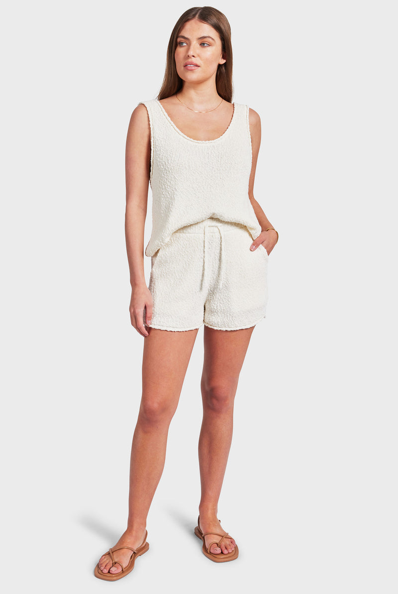 Daisy Boucle Knit Short