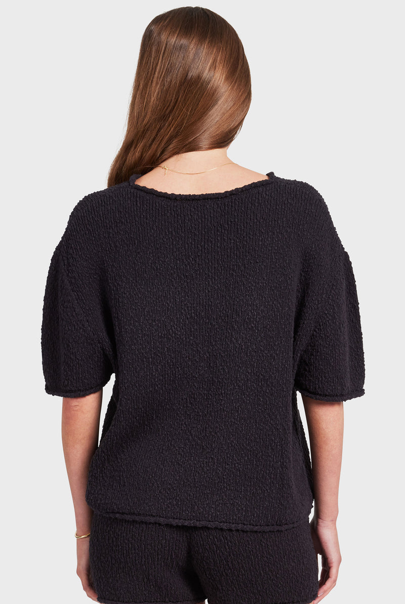 Daisy Boucle Knit Tee