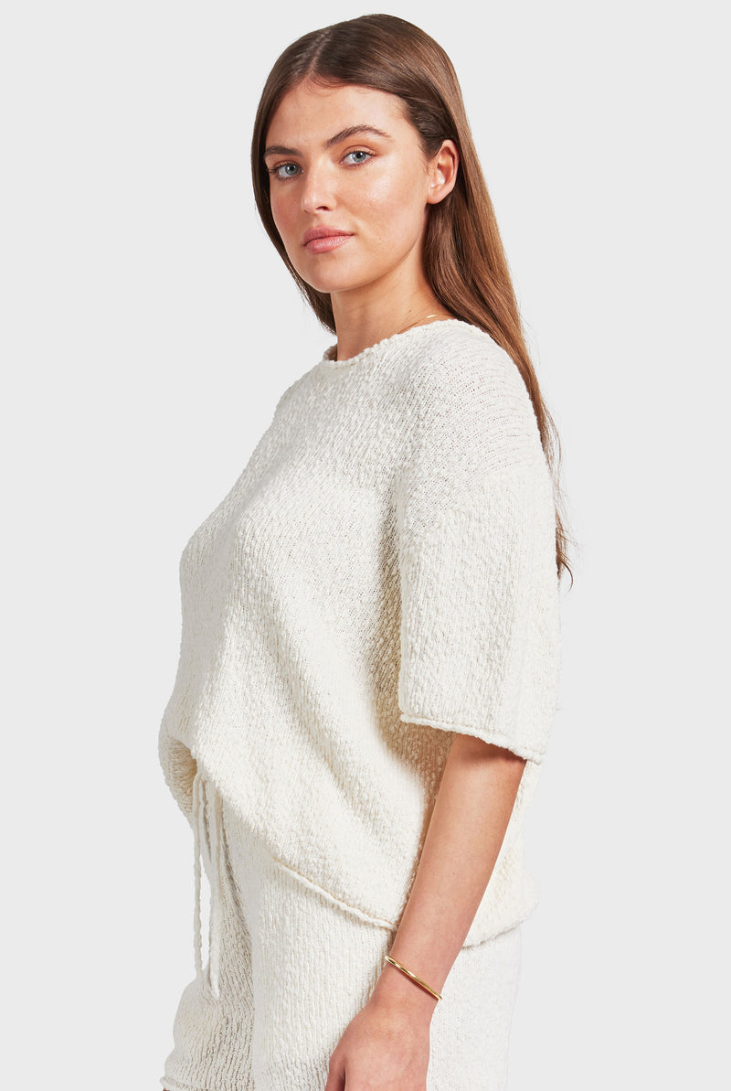 Daisy Boucle Knit Tee