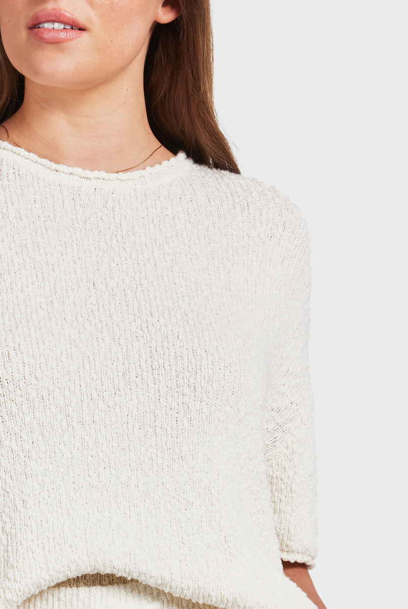 Daisy Boucle Knit Tee