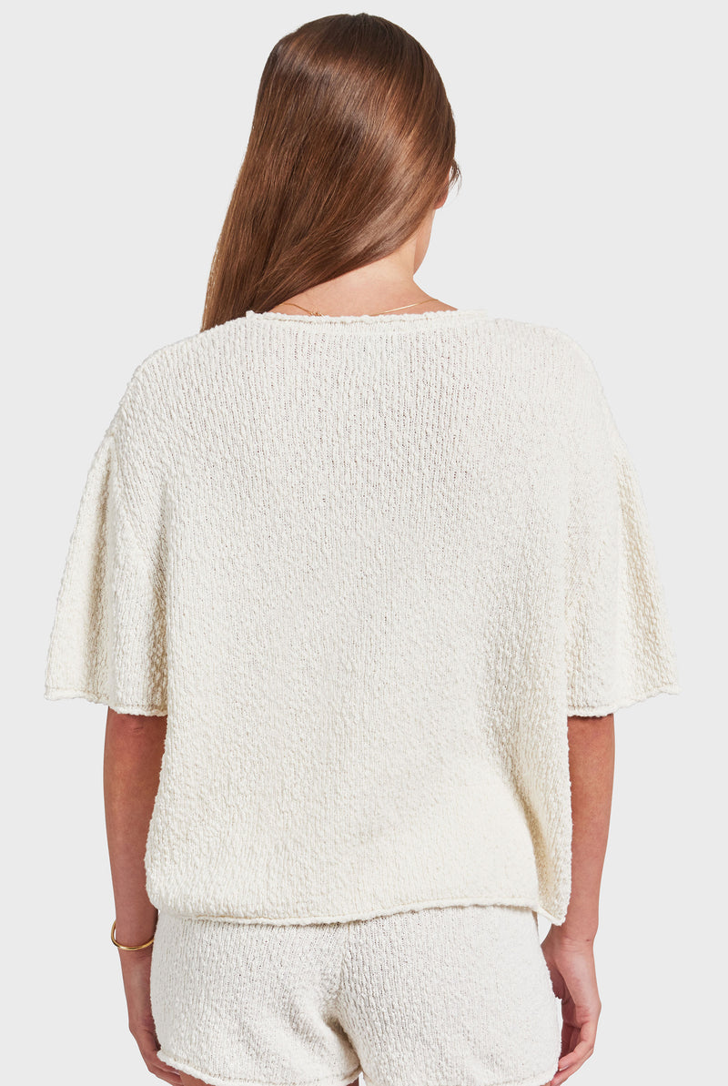 Daisy Boucle Knit Tee