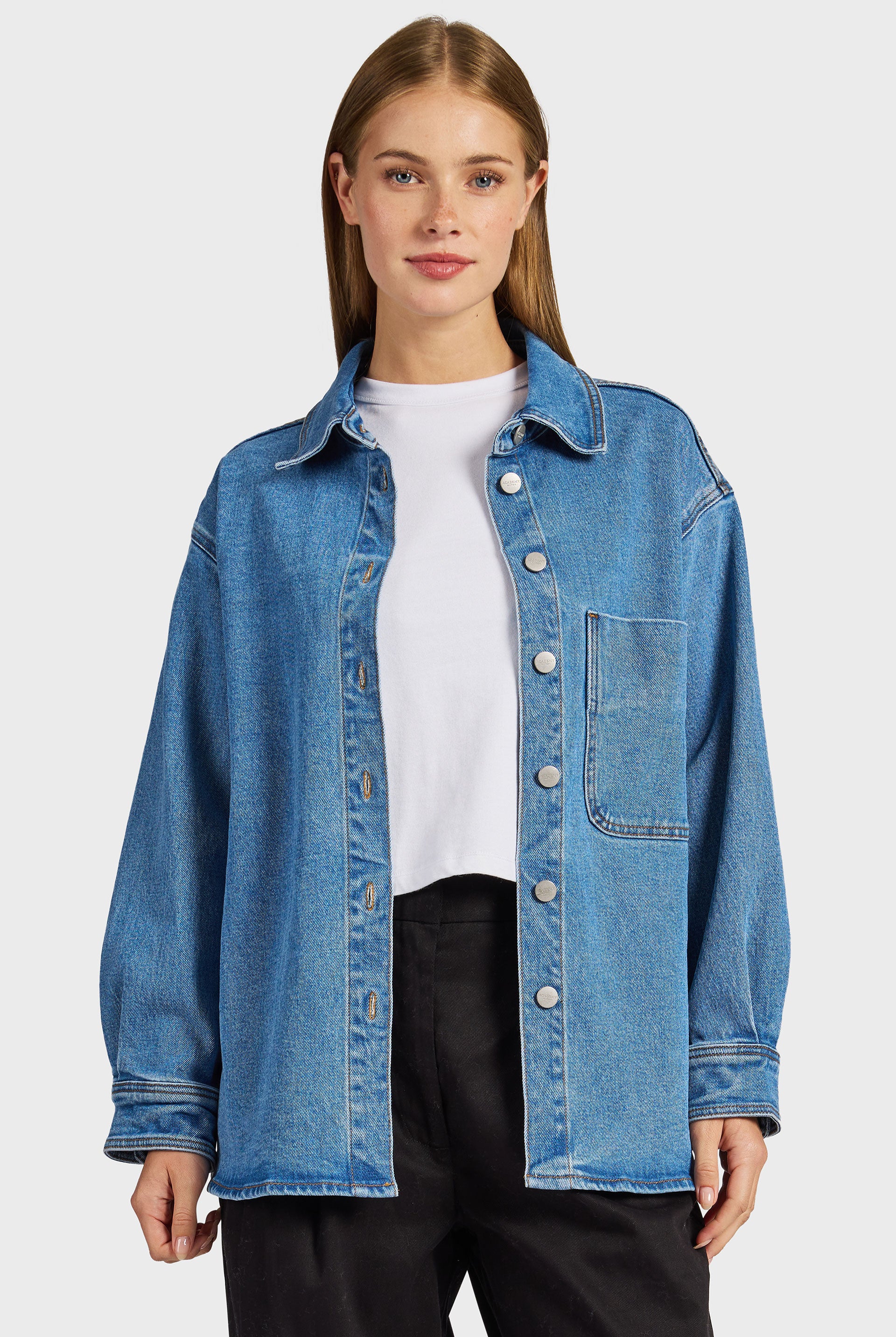 Dolores Denim Overshirt — Denim Overshirt | Academy Brand