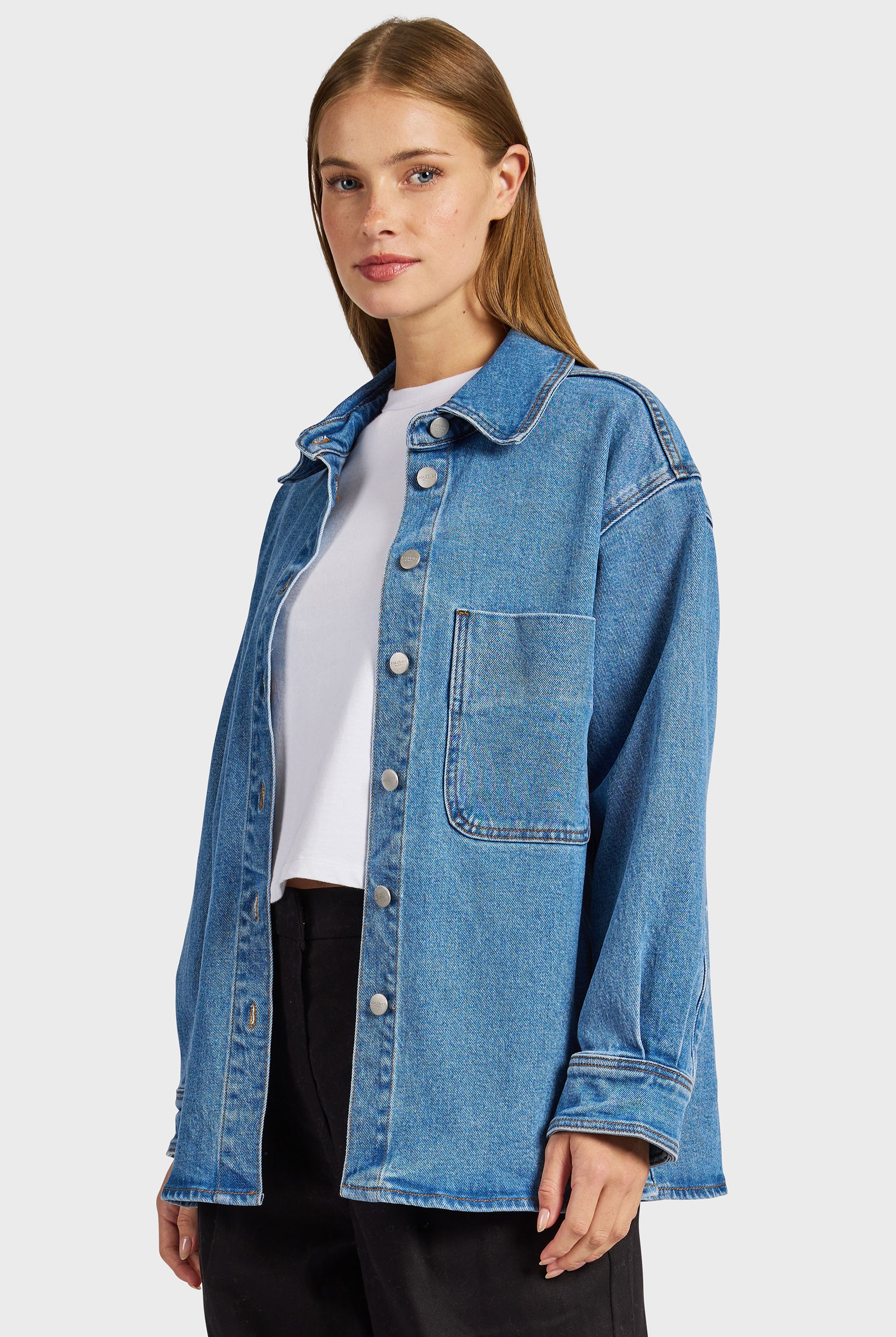 Dolores Denim Overshirt – Academy Brand