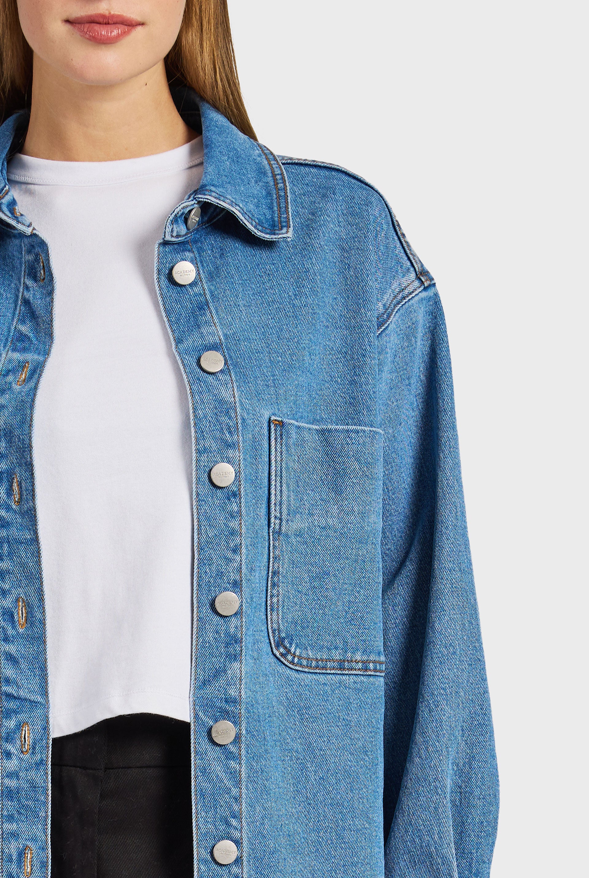 Dolores Denim Overshirt – Academy Brand
