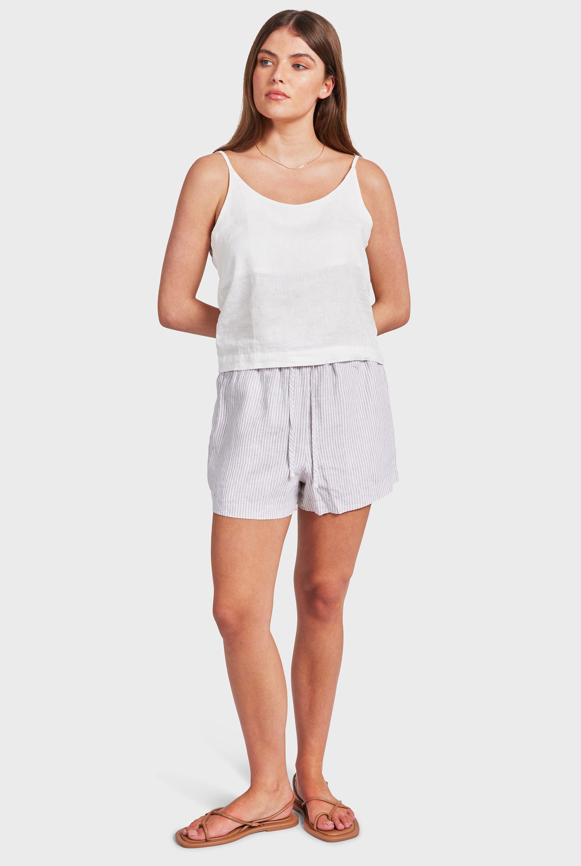 Essential Linen Cami — Linen Cami Top | Academy Brand