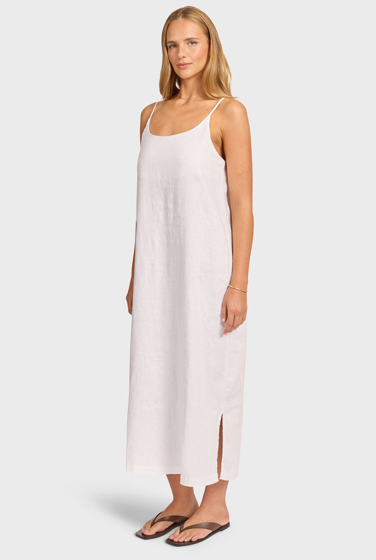 loose-fitting dress Loose Linen Fitting Women Dress  Old Linen Mill