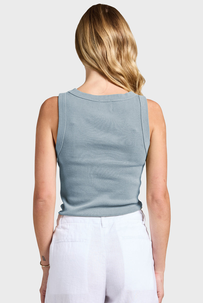 Essential Rib Tank — Stretch Rib Tank | Academy Brand