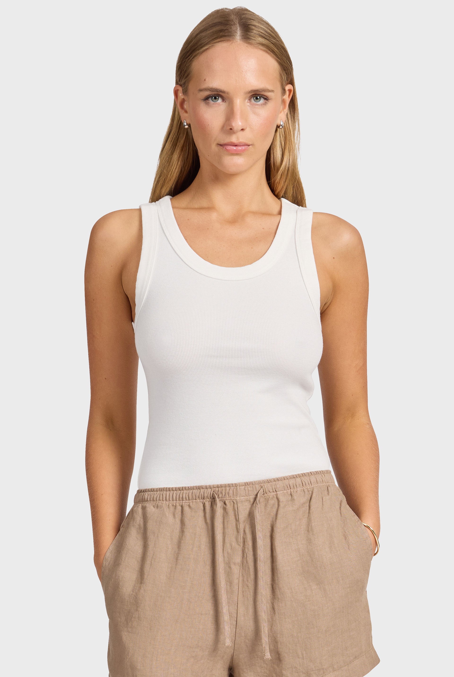 Essential Rib Tank — Stretch Rib Tank | Academy Brand