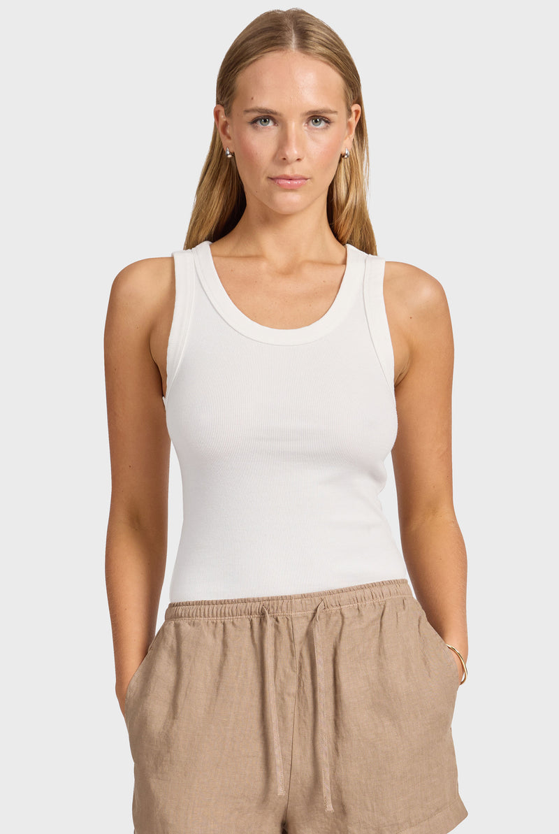 Essential Rib Tank — Stretch Rib Tank | Academy Brand
