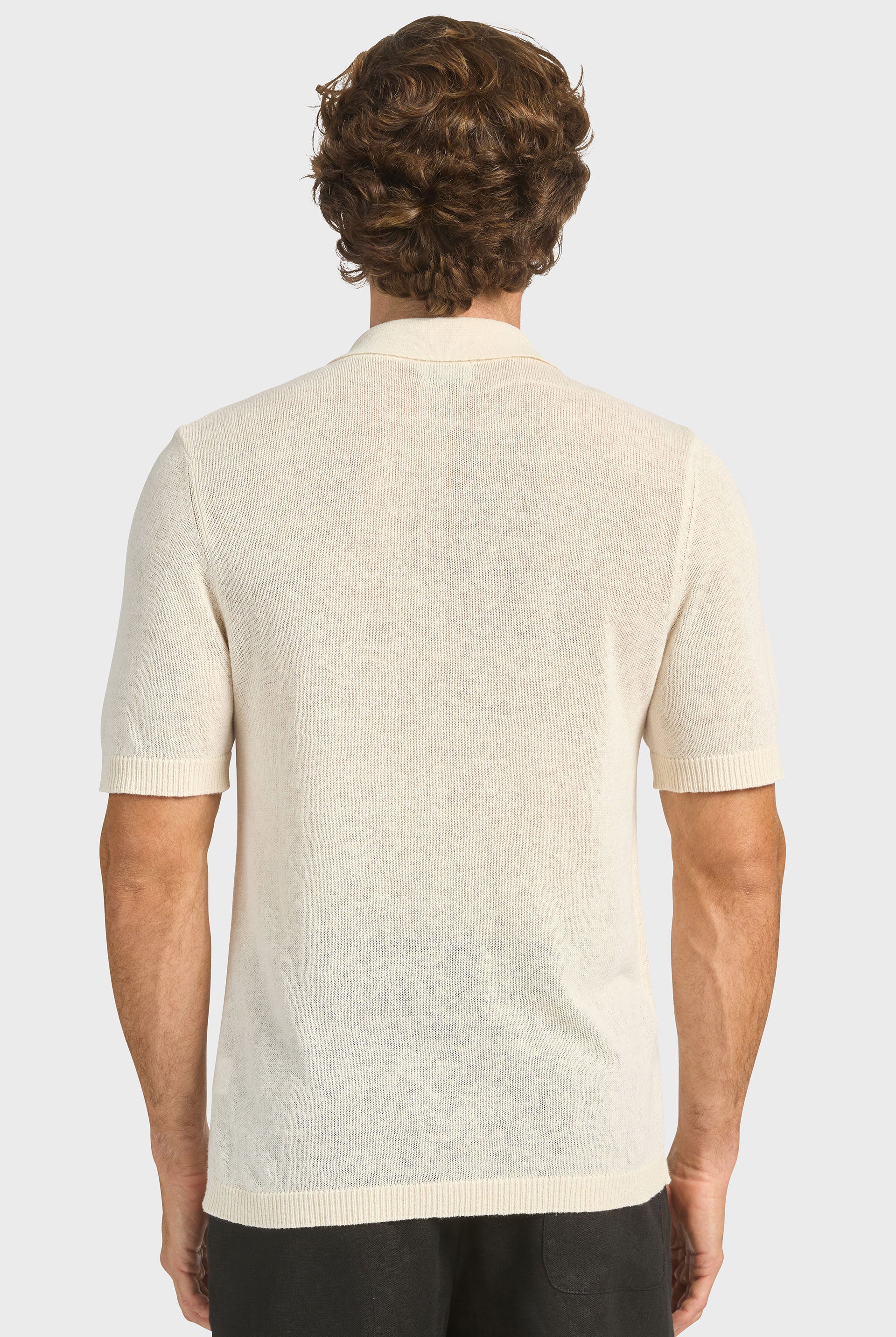 Gatsby Knit Polo — Linen Blend Knit Polo | Academy Brand