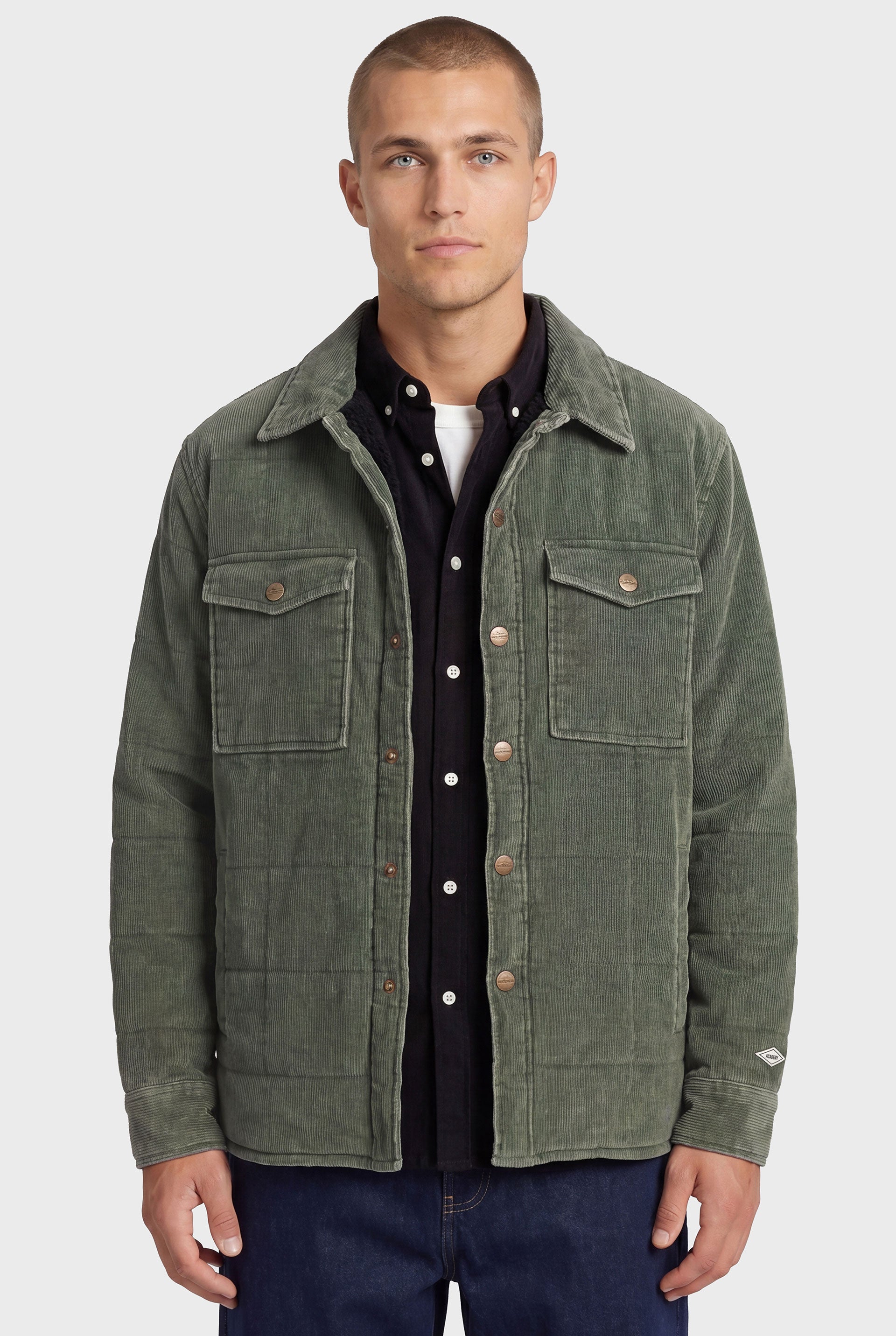 Goodwin Cord Jacket in Ivy Green - Men's Outerwear | Academy Brand