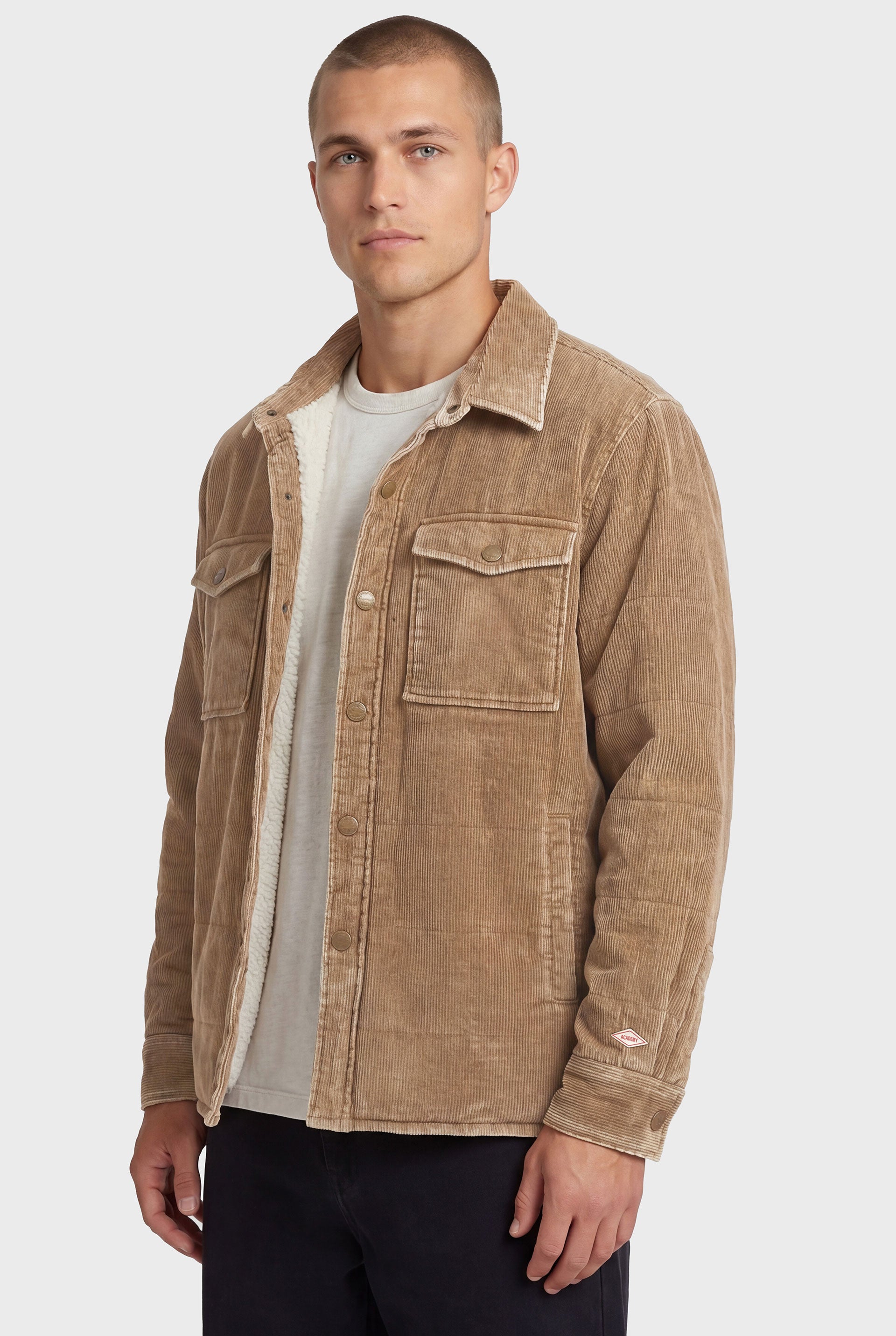 Goodwin Cord Jacket in Taupe - Men's Outerwear | Academy Brand