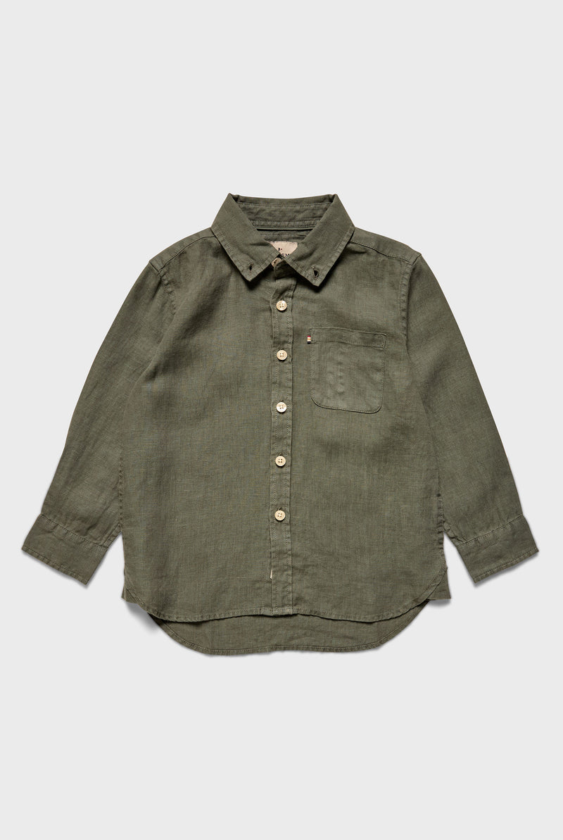 Kids Hampton Linen Shirt