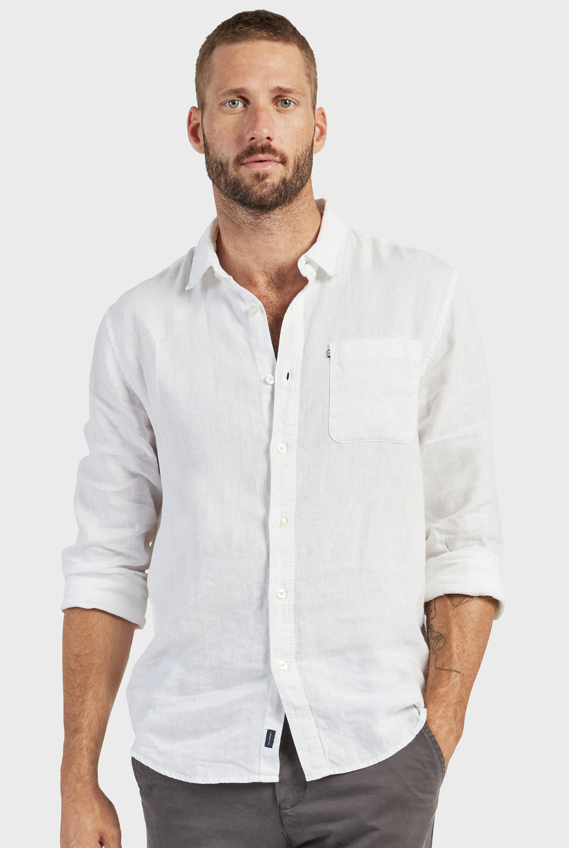 HAMPTONLINENSHIRT-WHITE-