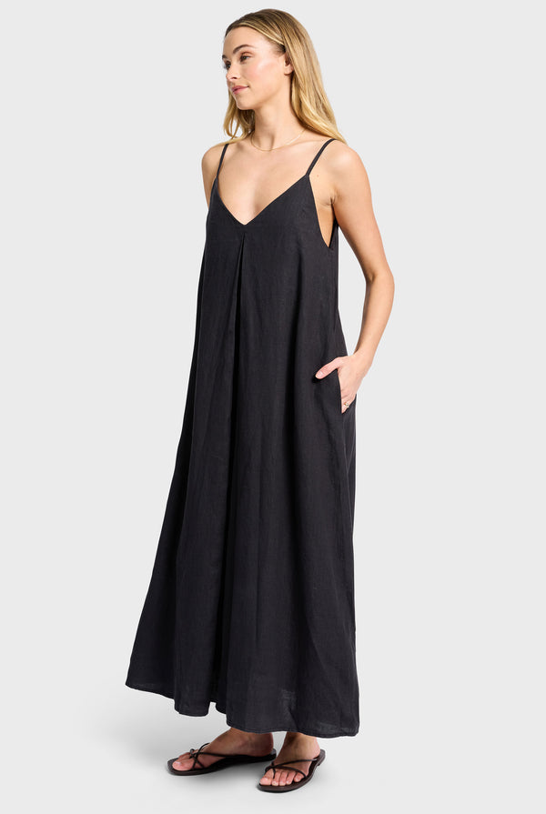 Hampton Linen Slip Dress