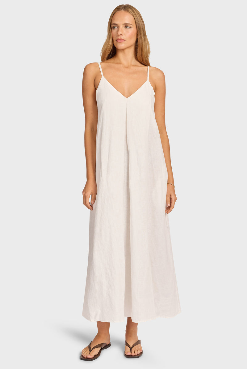 Hampton Linen Slip Dress