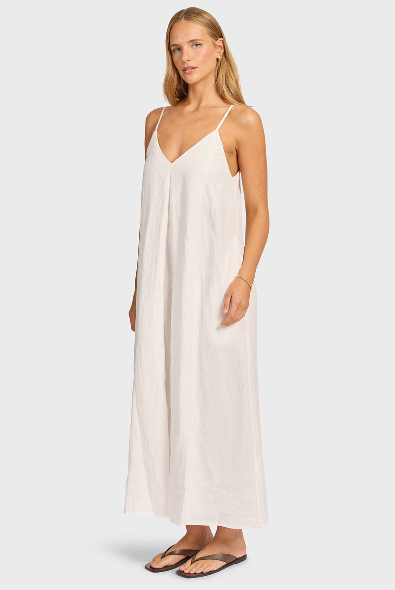 Hampton Linen Slip Dress