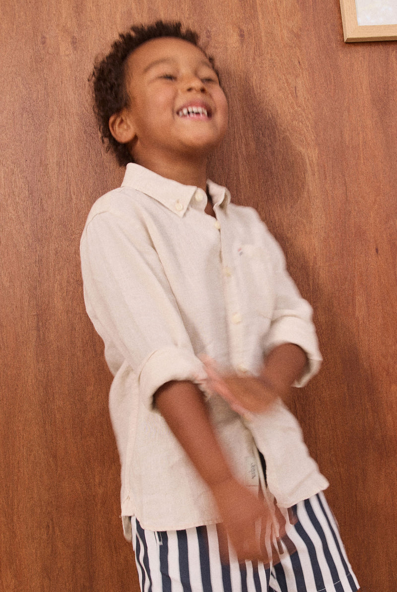 Kids Hampton Linen Shirt
