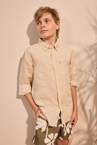 Kids Hampton Linen Shirt