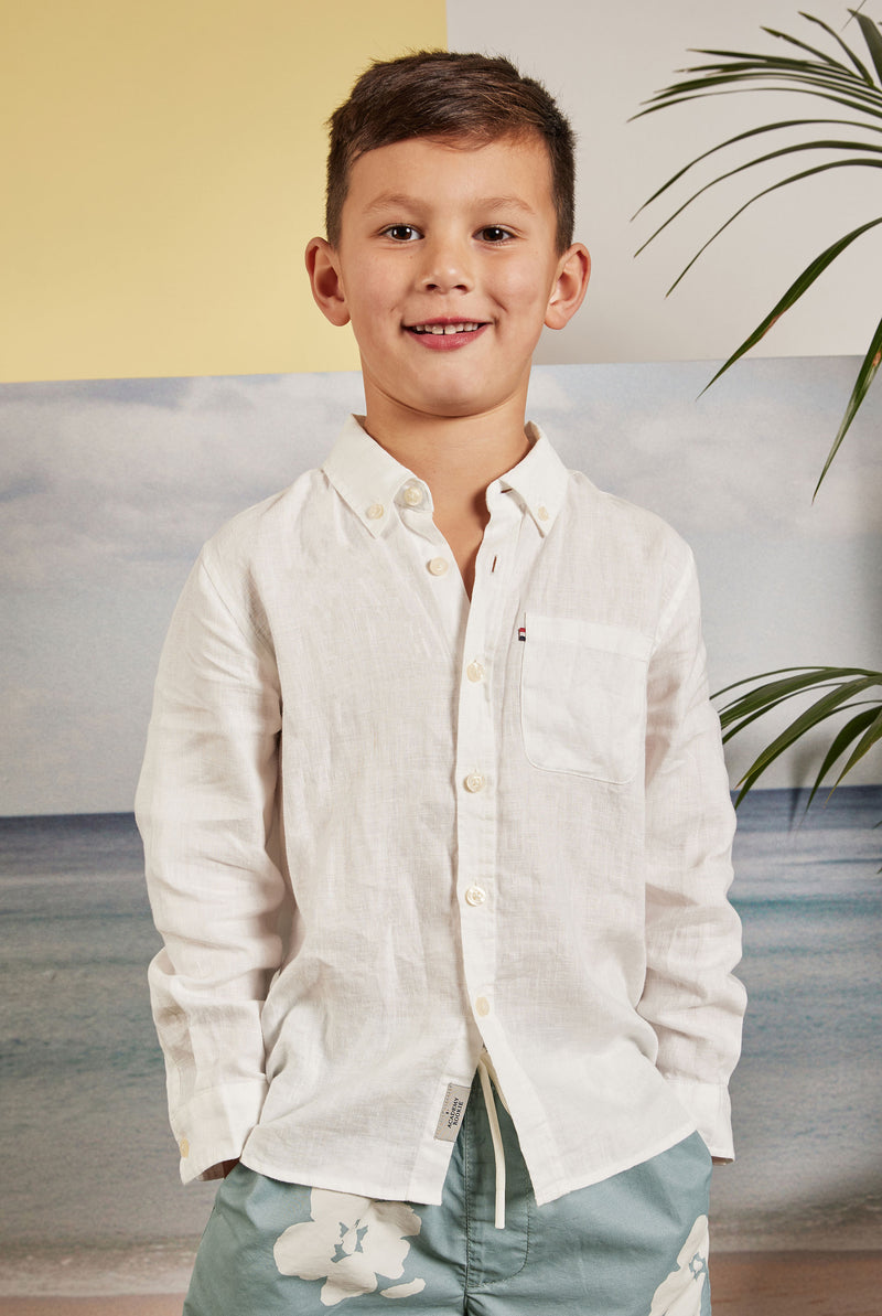 Kids Hampton Linen Shirt