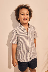 Kids Hampton Linen SS Shirt