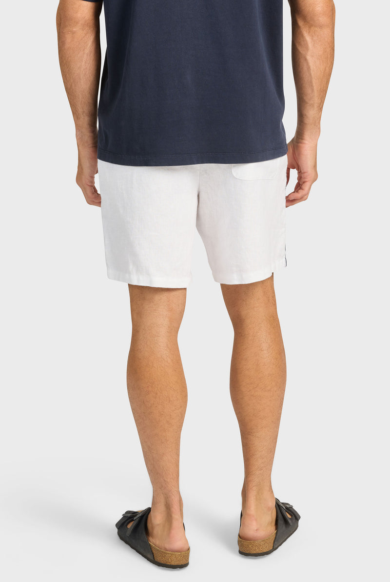 Jeff Piped Linen Short