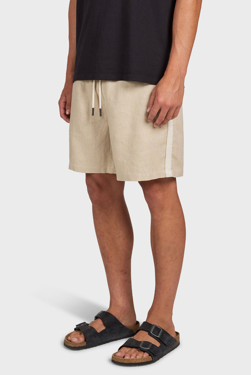 Jeff Taped Linen Short