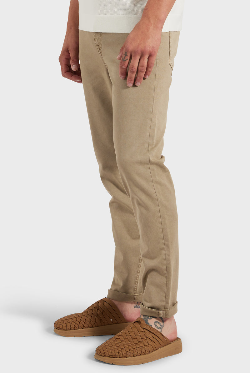 Jensen 5 Pocket Pant in Academy Warm | sand Brand