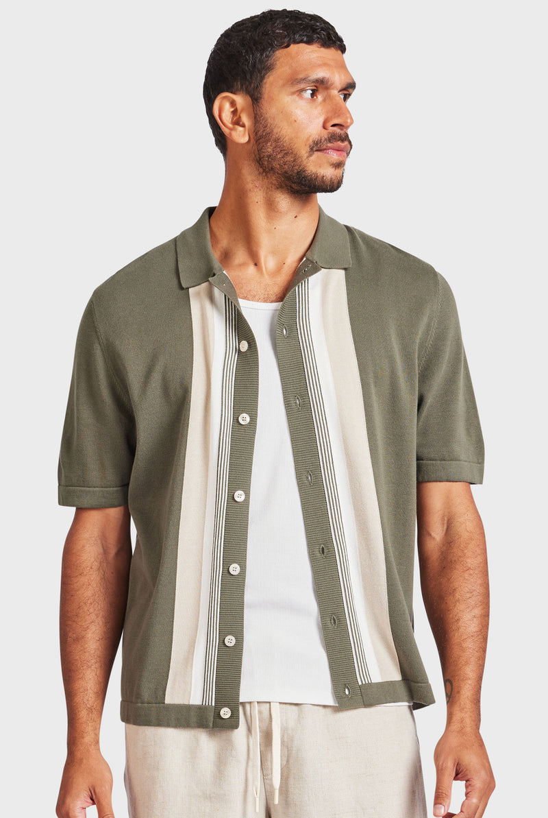 Joey Stripe Knit SS Shirt