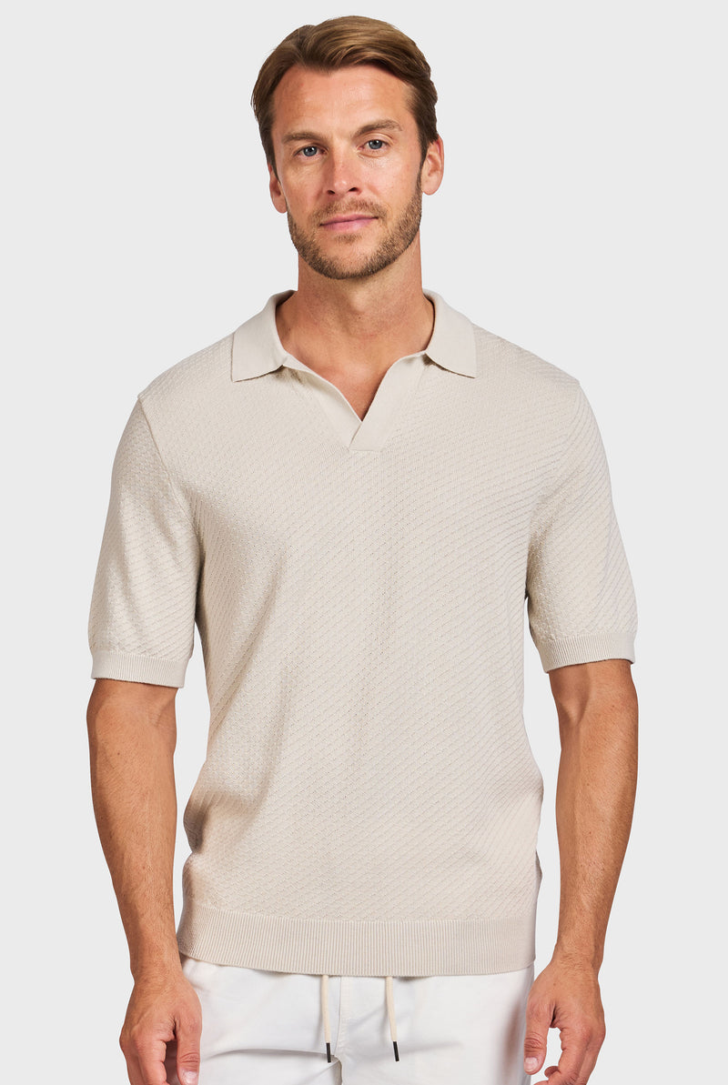 Jonny Textured Knit Polo