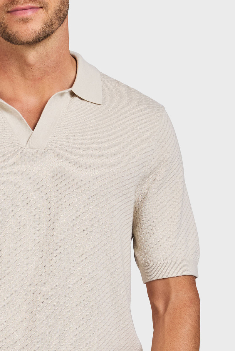 Jonny Textured Knit Polo