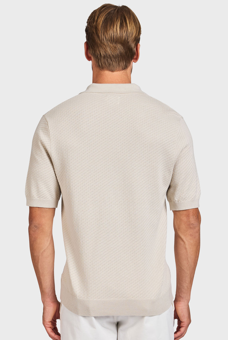 Jonny Textured Knit Polo