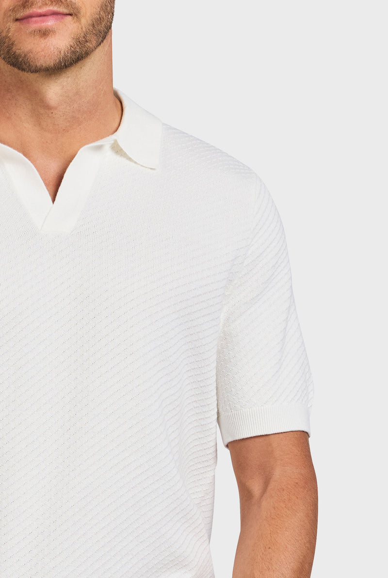 Jonny Textured Knit Polo