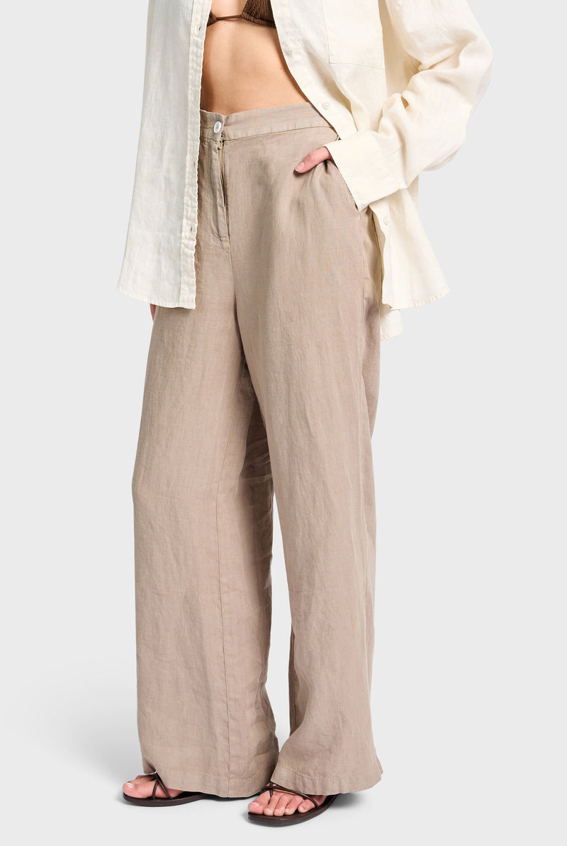 Linen Relaxed Trouser
