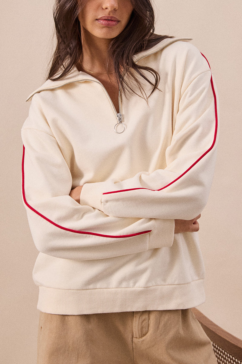 Maggie 1/4 Zip Sweat