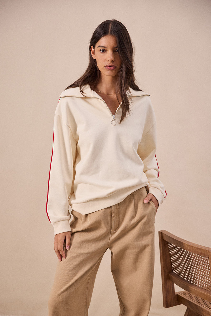 Maggie 1/4 Zip Sweat