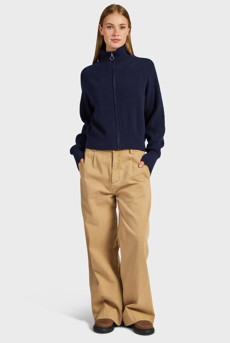 Maple Zip Through Knit